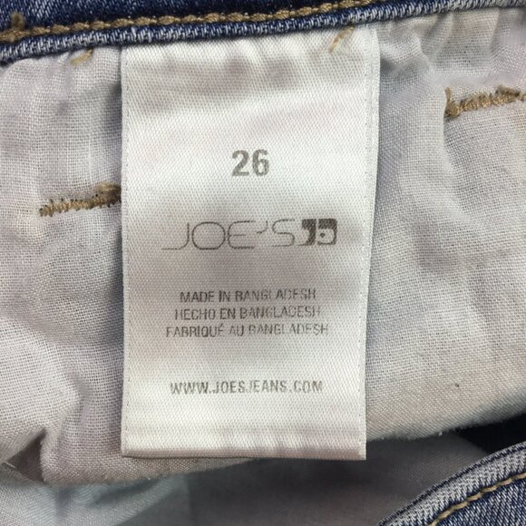 Joes Mid-Rise Straight Leg Denim Jeans Womens 26 Blue Cotton Blend - Picture 8 of 9